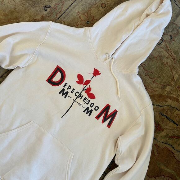 Depeche Mode white hoodie double sided size small - Picture 2 of 7